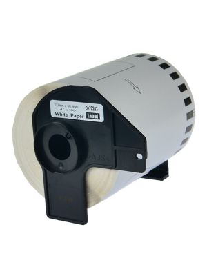 Brother DK2243 Wide Tape Continuous Labels 4 in x 100 ft  ( 101mm x 30.4m ) Compatible