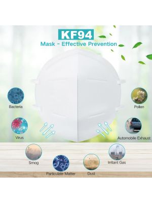 Premium KF94 Face Mask, Triple Filter Masks ( N95 Standard ) >94% Filter out 5/PK,  Medium