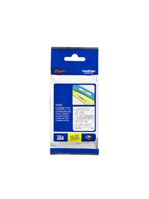 Brother TZe-135 12mm (0.5 Inch), Length of 8M, White on Clear Label Tape Original