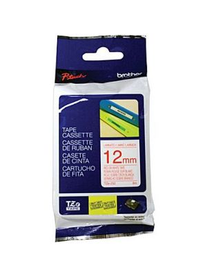 Brother TZe-232 Label 12mm (0.5 Inch), Length of 8M, Red on White Tape Original