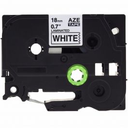 Brother TZe-241 P-Touch Label Tape, 18mm (0.75 Inch), Length of 8M, Black on White, Compatible