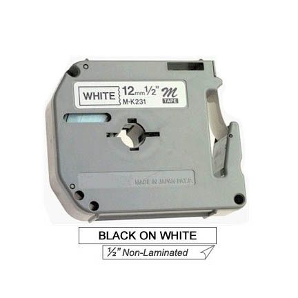 COMPATIBLE LABEL TAPE FOR BROTHER 9mm 12mm Non-laminated FOR P-TOUCH