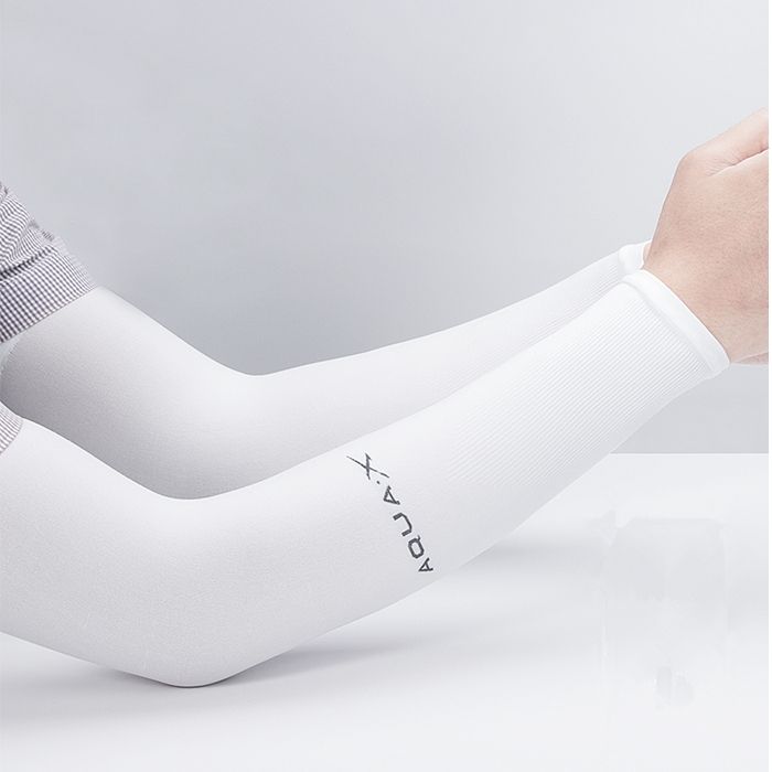 UV PROTECTION , CRICKET ARM SLEEVE WHITE