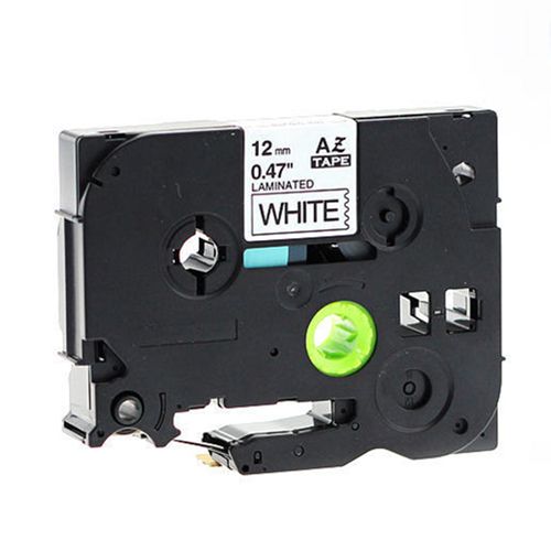 12mm x 8m 4 Roll TZe Tapes TZe231 TZ231 Laminated Label Black on White 