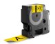 Dymo 1805431 IND 24mm (1 Inch Vinyl Black on YellowTape, Compatible