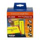 Brother DK-2606 Original Continuous Length Film Yellow Label Roll 2.4 In X 50 Ft ( 62 Mm X 15.2 M ), OEM