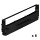 Epson 8750 Black Compatible Printer Ribbon, Epson RX FX MX 70/ 80/ 85/ 850/ 870/ 880 Series Printers 6 PK