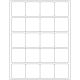 Laser Labels- White 2 Inch x 2 Inch 20 labels per sheet, Minimum Order Qty By 50, Qty Increment By 50