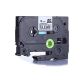 Brother TZe-121 P-touch Label Tape, 9mm (0.375 Inch), Length of 8M, Black on Clear, Compatible 