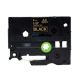 Brother TZe-324 9mm (0.375 Inch), Length of 8M, Gold on Black Compatible Label Tape