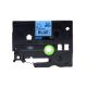 Brother TZe-511 P-Touch Label Tape, 6mm (0.25 Inch), Length of 8M, Black on Blue, Compatible
