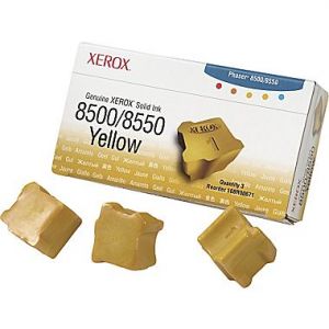 Xerox 108R00671 / 108R671 Original Yellow Solid Ink ColorStix,Phaser 8500/8550 (3 Sticks)