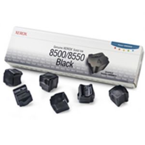 Xerox  108R00672 / 108R672 Original Solid Ink ColorStix  Phaser 8500/8550 (6 Black Sticks)