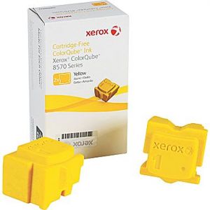 Xerox ColorQube 8570 OEM Yellow (2 Pack) 108R00928 / 108R928 Solid Ink ColorStix Cartridge