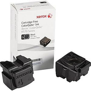 Xerox ColorQube 8570 OEM Black (2 Pack) 108R00929 / 108R929 Solid Ink ColorStix Cartridge