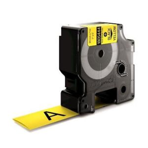 Dymo Rhino 1805444 Compatible Yellow Heat Shrink Tubing, 24mm, Black Text