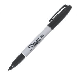 SHARPIE PERMANENT MARKERS ,BLACK(12/BOX)