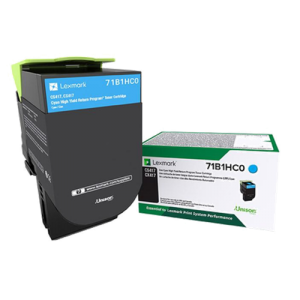Lexmark 71B1HC0 Cyan Original High-Yield Return Program Toner Cartridge for CS/CX 417, 517 