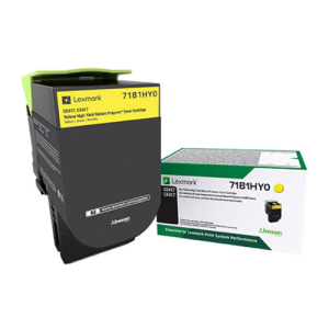 Lexmark 71B1HY0 Yellow Original High-Yield Return Program Toner Cartridge for CS/CX 417, 517 