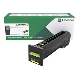 Lexmark 72K10Y0 Yellow Toner Cartridge for CS820, CX820, CX825, CX860, OEM