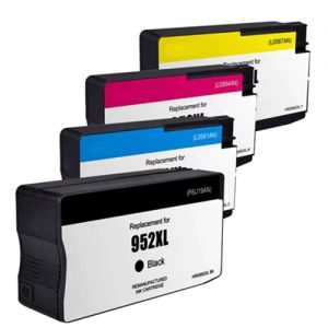 HP 952XL Compatible Ink Cartridge High Yield BK/C/M/Y 4 Color Combo