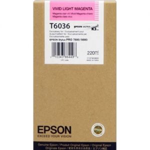 Epson T603600 Original Light Magenta Ink Cartridge