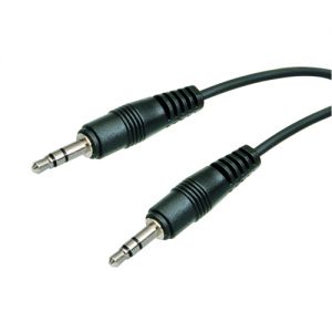 6ft 3.5mm Stereo Plug/Plug M/M Cable - Black 