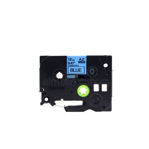 Brother TZe-531 12mm (0.5 Inch), Length of 8M, Black on Blue Compatible Label Tape