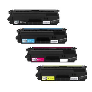 Brother TN336 BK / C / M / Y Compatible Toner Cartridge 4 Color Set ( High Yield for TN331 )