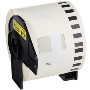 Brother DK4605 Continuous Removable Yellow Label 2.4 in x 100 ft ( 62 mm x 30.4 m ) Compatible