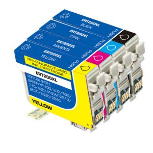 Epson T200XL Compatible Ink Cartridge High Yield 4 Color Set 