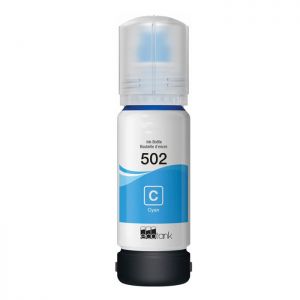 Epson T502220 Cyan Ink Bottle T502 for ET-2700, 3700, 4750, Compatible 