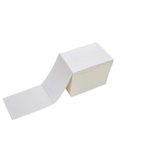 Fanfold 4 x 6 inch Industrial Direct Thermal Labels - 2500 labels/PK