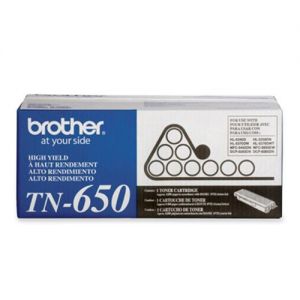 Brother TN650BK OEM Black Toner Cartridge,High Yield