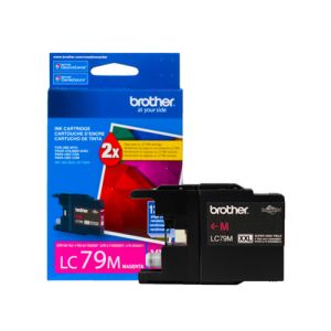 Brother LC79M OEM Magenta Ink Cartridge,Super High Yield