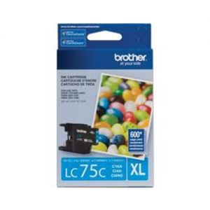 Brother LC75C OEM Cyan Ink Cartridge,High Yield