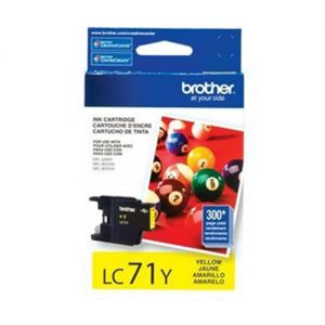 Brother LC71Y OEM Yellow Ink Cartridge