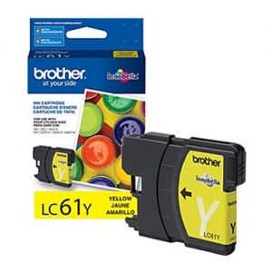 Brother LC61Y OEM Yellow Ink Cartridge