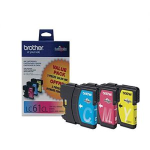 Brother LC613PKS OEM Color INK CARTRIDGE - Color ( 3 PACKS C/M/Y )