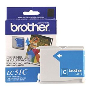 Brother LC51C OEM Cyan Ink Cartridge