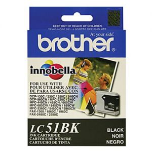 Brother LC51BK OEM Black Ink Cartridge