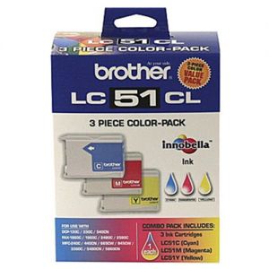 Brother LC513PKS OEM Color INK CARTRIDGE - Color ( 3 PACKS C/M/Y )