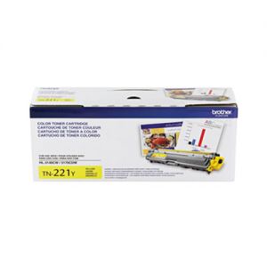 Brother TN221Y OEM Yellow Toner Cartridge