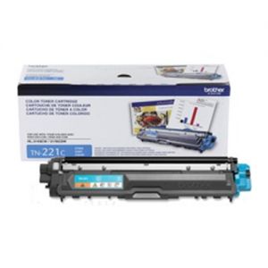 Brother TN221C OEM Cyan Toner Cartridge