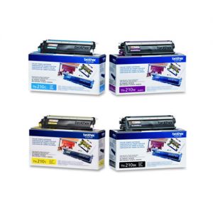 Brother TN210 BK/C/M/Y OEM Toner Cartridge Combo Set