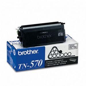 Brother TN570BK OEM Black Toner Cartridge, High Yield