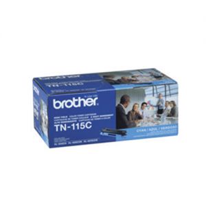 Brother TN115C OEM Cyan Toner Cartridge,High Yield