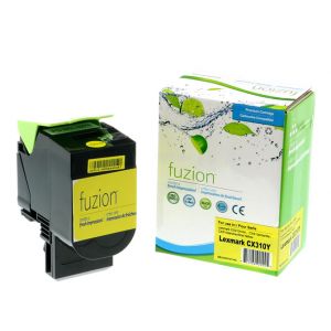 Lexmark 80C1SY0 Yellow Toner Cartridge Standard Yield Compatible Fuzion Brand