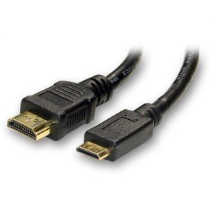 HDMI Male to Mini HDMI Male (Type C )High Speed with Ethernet Cable  for Camera and Tablet, 10 Ft
