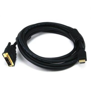 10ft 28AWG High Speed HDMI® to Adapter DVI Cable w / Ferrite Cores - Black
